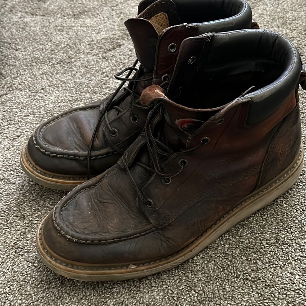 Red wings classic barley broken in Irish size 13d